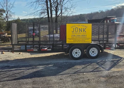Haul Of Fame Junk Removal trailer - Huntsville area junk removal