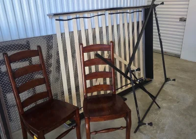 Old chairs and bed frame for removal - Huntsville area junk removal