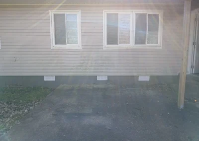 Cleared side yard after junk removal - Huntsville area junk removal