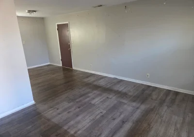 Empty room after a cleanout - Huntsville area junk removal