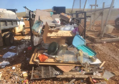 Pile of household junk and debris - Huntsville area junk removal
